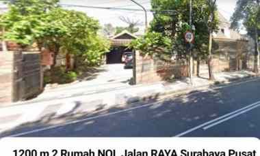 Disewakan 1200 m2 Rumah Raya Diponegoro - Raya Darmo - Surabaya Pusat