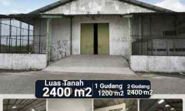 Disewakan 2400 m2 Gudang Tambak Sawah - Waru - Sidoarjo - Jatim -Ada R