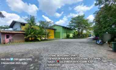 disewakan ruko gudang kantor salembaran kosambi kab
