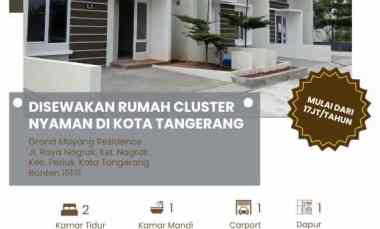 disewakan rumah cluster nyaman di kota tangerang