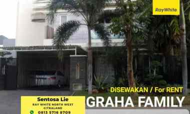 Disewakan Rumah Graha Family Full Furnish dekat Pakuwon Mall, Citralan