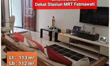 Di Kontrakkan Rumah 2 Lantai dekat Stasiun MRT Fatmawati