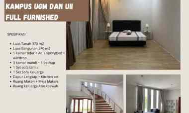Disewakan Rumah Mewah dekat Kampus UGM DAN UII Full