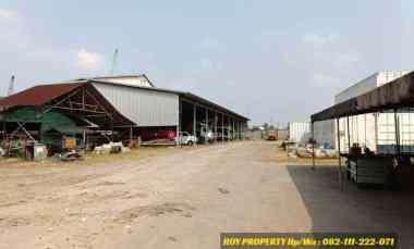 Disewakan Tanah di Cakung Cilincing 8500 m2 Ada Gudang, Gedung Kantor