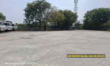 Disewakan Tanah Open Yard di Cakung Cilincing 1.5 Ha Full Cor Beton