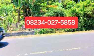 Dikontrakkan Tanah 2400 m2 jl Raya Padang Bai Antiga Karangasem Bali