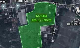 Tanah Disewakan di Jl. Pangkalan2 Kel. Sumur batu Bantargebang Bekasi