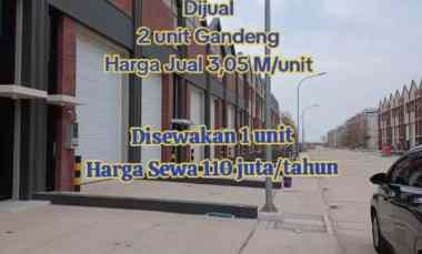 Gudang Bizpark Pik2 2 Unit Gandeng