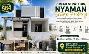 Hunian Minimalis Modern di Sleman, Nyaman Buat Keluarga