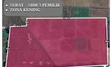jual lahan zona kuning untuk gudang perumahan