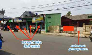 Jual Rumah Strategis Bonus 5 Toko di Cibinong