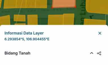 Tanah Dijual di Lubang Buaya, Cipayung, Jakarta Timur