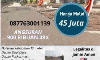 Kavling Siap Bangun Beton Menganti Promo 45 juta