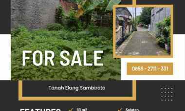 Kavling Siap Bangun Jalan Elang Sambiroto