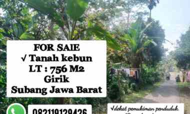 Tanah Dijual di Subang