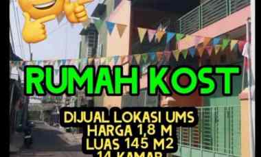 Kost Dijual di Area Kampus UMS