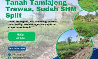 Tanah Dijual di Desa Tamiajeng, Kecamatan Trawas