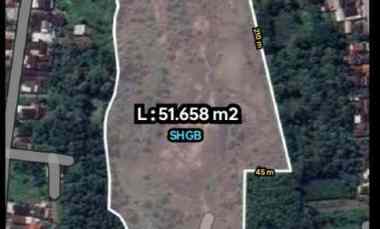 Lahan Industri 5,4Ha DiKaranganyar Jateng 850rb/m2 1 SHGB