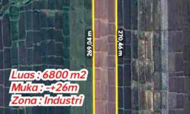 Lahan Industri 6800m2 DiKlaten Jateng 550rb/m2
