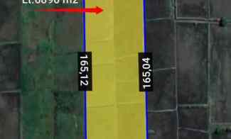 Tanah dekat Wisata Air 6890m2 Muka 40m jl.Janti Klaten 325rb/m2