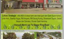 Ruko 3 1/2 Lt di Semplak Bogor Strategis Samping Alhamidi