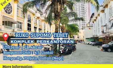 Komersial Disewakan di Supomo Tebet