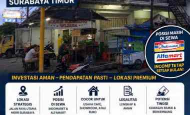 ruko lahan daerah jalan raya utama merr