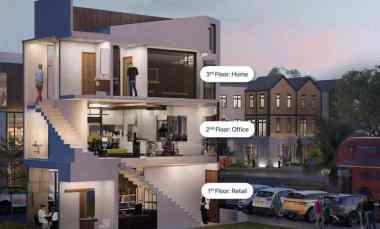 ruko premium 3 lantai di kota mandiri cinity