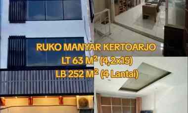 Ruko Strategis di Manyar Kertoarjo Deretan Starbucks