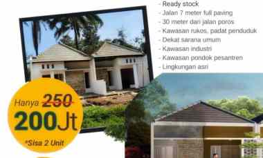 Rumah 1 Lantai 200 Jutaan di Malang Kota