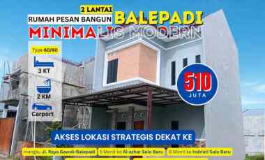 Rumah Dijual di baki, sukoharjo