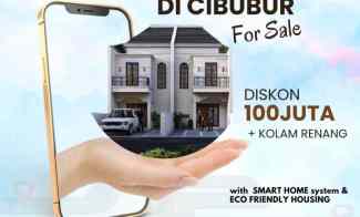 Rumah 2 Lantai dekat Tol Jatiwarna Gratis Kolam Renang