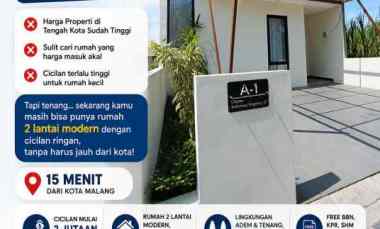 Rumah 2 Lantai Lokasi di Wagir Malang