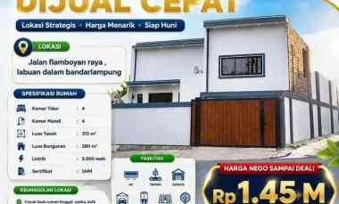 rumah 2 lantai siap huni di labuhan dalam shm