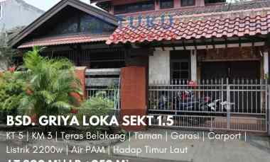 Rumah Dijual di Griya Loka, Rawa Buntu, Serpong, Tangerang Selatan
