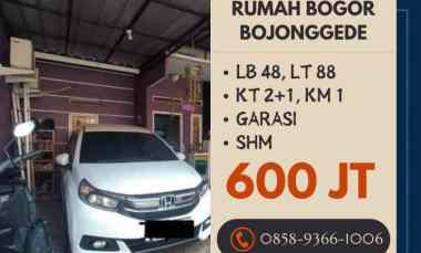 Rumah Bogor Bojonggede Nyaman Asri dekat ke Tol Sentul