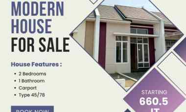 Rumah Cantik Bergaya Modern dekat Exit Tol Malang