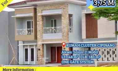 Dijual Hunian Eksklusif di Cipinang Lokasi Strategis Jalan 2 Mobil