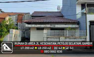 Rumah di Area jl. Kesehatan, Petojo Selatan, Gambir