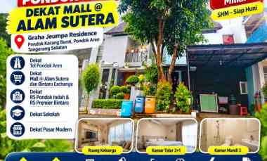 Rumah Dijual Pondok Aren dekat Mall Alam Sutera SHM