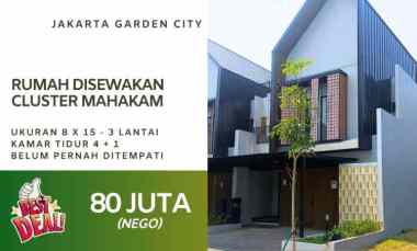 Rumah Disewakan Cluster Mahakam Jakarta Garden City