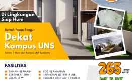 Rumah dekat Uns di Gondangrejo Karanganyar