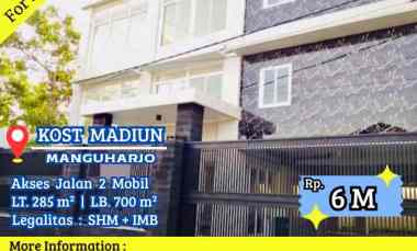Dijual Kost Eksklusif Manguharjo Madiun Kota Strategis Akses 2 Mobil
