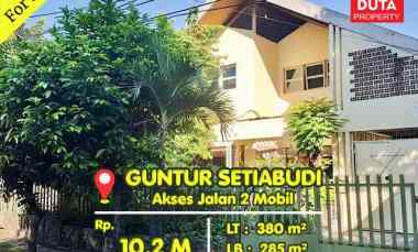 Dijual Rumah Guntur Hitung Tanah Lokasi Sangat Strategis Jalan 2 Mobil