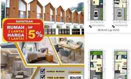 Dijual Rumah 2 Lantai Harga 1 Lantai dekat Tol Cimanggis Depok
