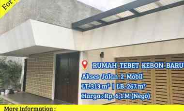 Dijual Rumah Kebon Baru Tebet Lokasi Strategis Nyaman Jalan 2 Mobil