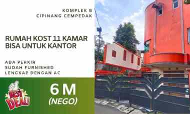 Rumah Kost Dijual Cipinang Cempedak Blok B