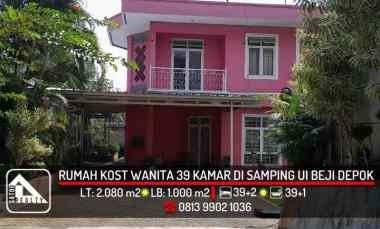 Rumah Kost Wanita 39 Kamar Samping Kampus UI Depok