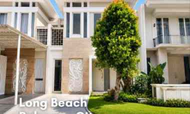 rumah long beach pakuwon city minimalis siap huni