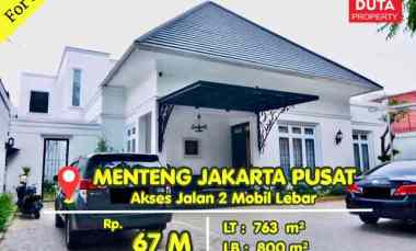 Dijual Rumah Menteng Mewah dekat Taman Sunda Kelapa Akses 2 Mobil